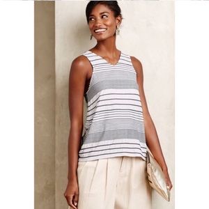Anthro Deletta stacked stripe tank